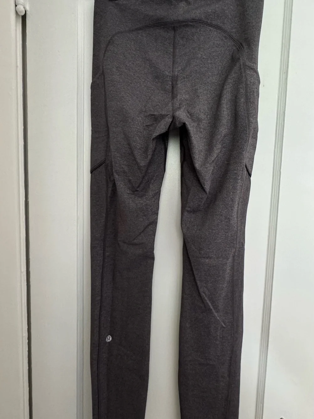 lululemon athletica Dark Charcoal Gray Leggings with Side Pockets